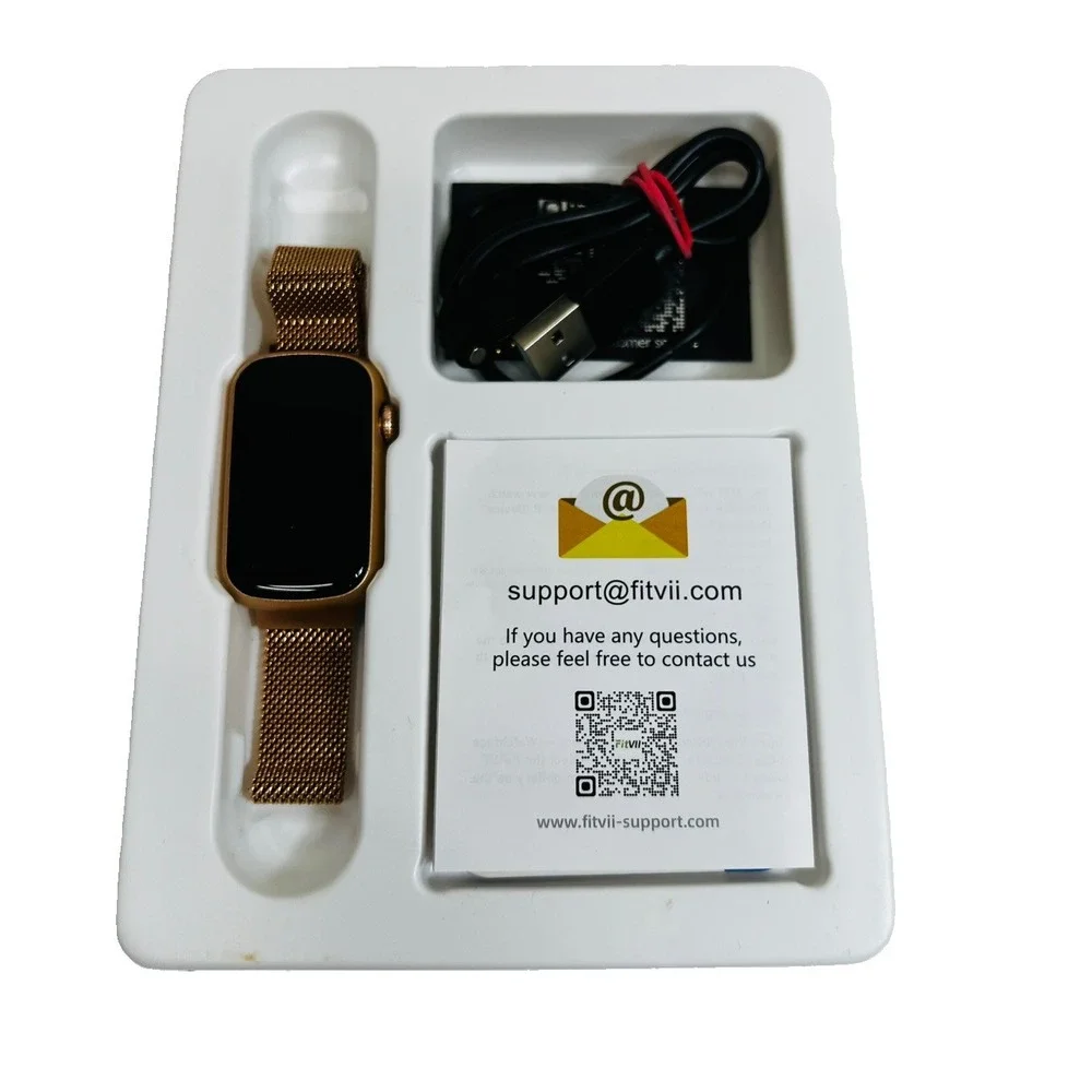 FITVII Slim Fitness Tracker with BOxygen, Blood Pressure, smart watch Rose Gold